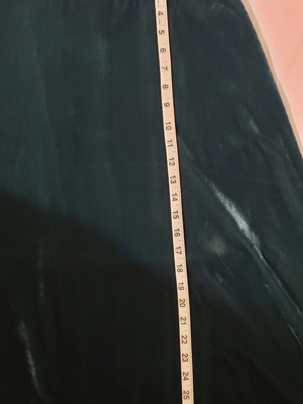 Modcloth Deep Emerald Velvet Midi Skirt - Picture 4 of 4